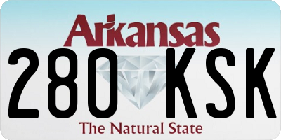 AR license plate 280KSK