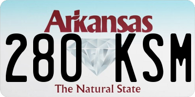 AR license plate 280KSM