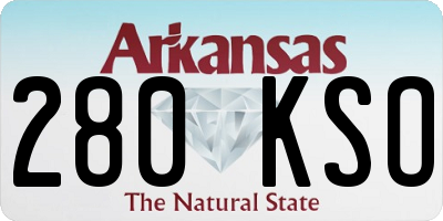 AR license plate 280KSO