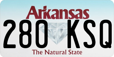 AR license plate 280KSQ