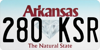 AR license plate 280KSR