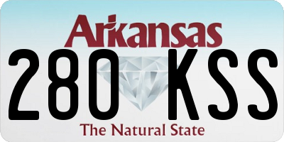 AR license plate 280KSS