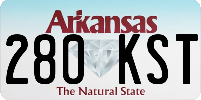 AR license plate 280KST