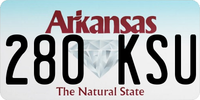 AR license plate 280KSU