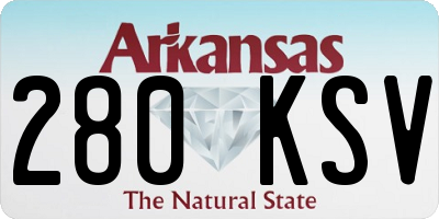 AR license plate 280KSV