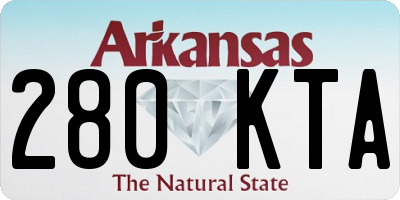 AR license plate 280KTA