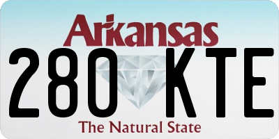 AR license plate 280KTE