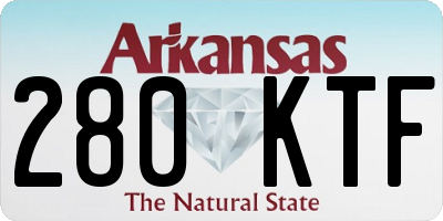 AR license plate 280KTF