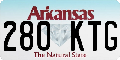 AR license plate 280KTG