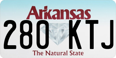 AR license plate 280KTJ