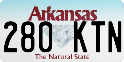 AR license plate 280KTN