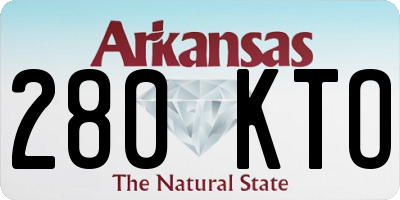 AR license plate 280KTO