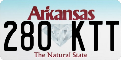 AR license plate 280KTT