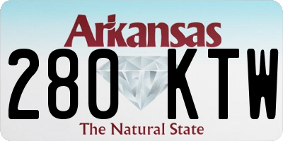 AR license plate 280KTW