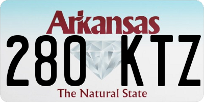 AR license plate 280KTZ