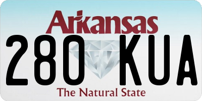 AR license plate 280KUA