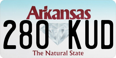 AR license plate 280KUD