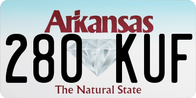 AR license plate 280KUF