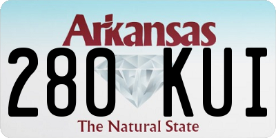 AR license plate 280KUI