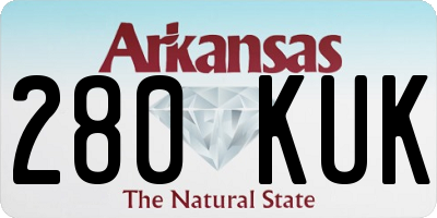 AR license plate 280KUK