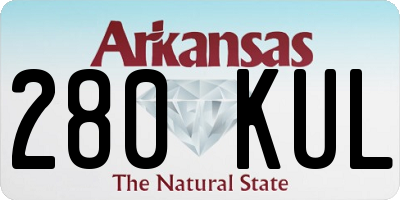 AR license plate 280KUL
