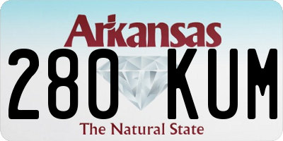 AR license plate 280KUM