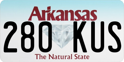 AR license plate 280KUS