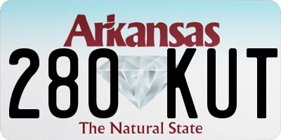 AR license plate 280KUT
