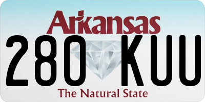 AR license plate 280KUU