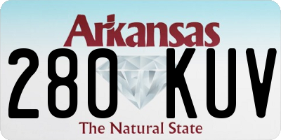 AR license plate 280KUV
