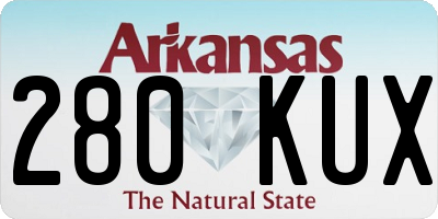 AR license plate 280KUX