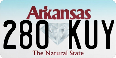 AR license plate 280KUY