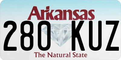 AR license plate 280KUZ