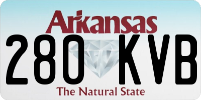 AR license plate 280KVB