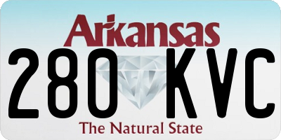 AR license plate 280KVC