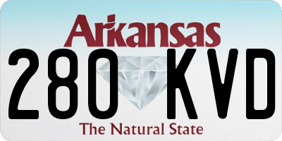 AR license plate 280KVD