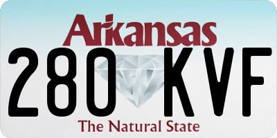 AR license plate 280KVF