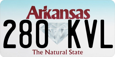 AR license plate 280KVL