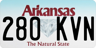 AR license plate 280KVN