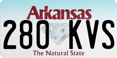 AR license plate 280KVS