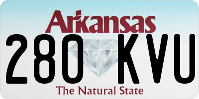 AR license plate 280KVU