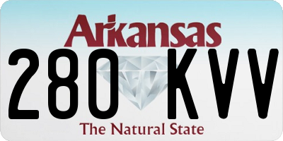 AR license plate 280KVV