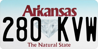 AR license plate 280KVW