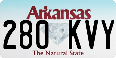 AR license plate 280KVY