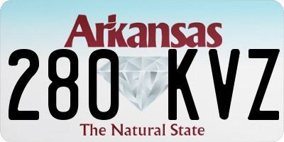 AR license plate 280KVZ