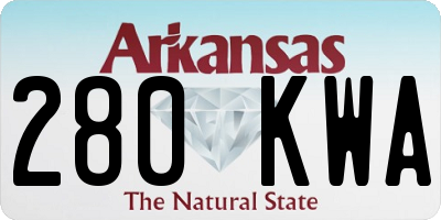 AR license plate 280KWA