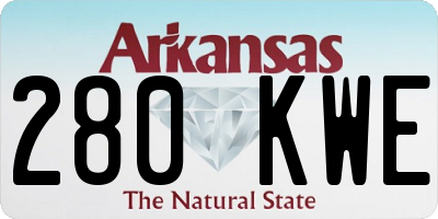 AR license plate 280KWE