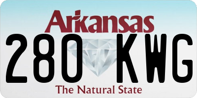 AR license plate 280KWG