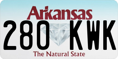 AR license plate 280KWK