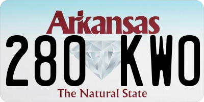 AR license plate 280KWO